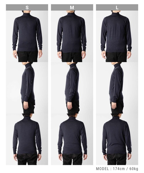 セール】JOHN SMEDLEY CHERWELL ROLL NECK PULLOVER STANDARD FIT