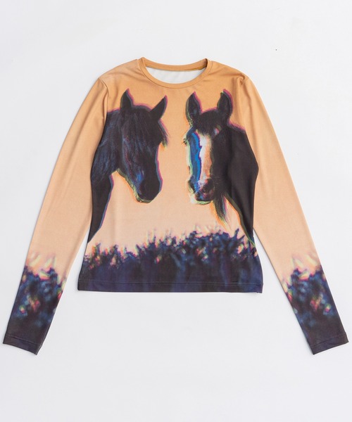 Twin Horse Skin Top/ツインホーススキントップ（Tシャツ/カットソー
