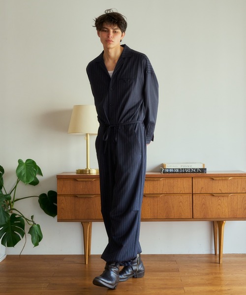Camphor wood（カンファーウッド）の「open collar belted assort l/s