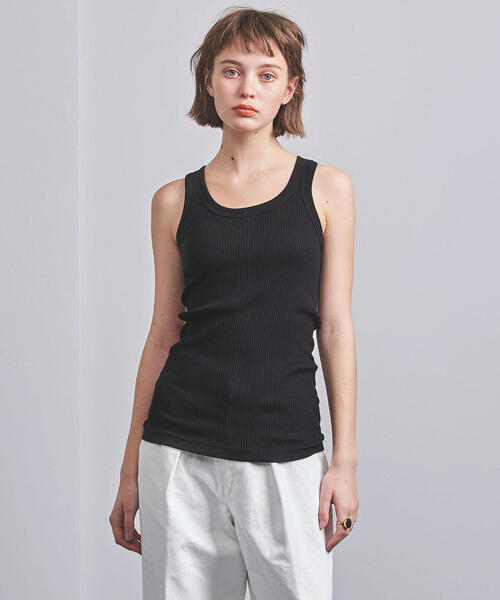 HYKE（ハイク）の「＜HYKE（ハイク）＞リブ タンクトップ