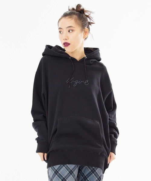 X-girl（エックスガール）の「EMBROIDERED FACE SWEAT HOODIE