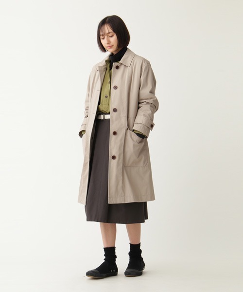 MHL.（エムエイチエル）の「PROOFED COTTON NYLON TWILL（ステンカラー