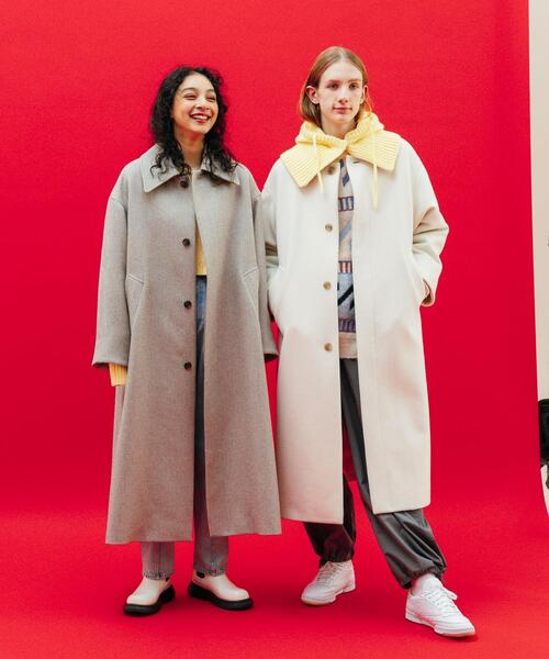 CITEN（シテン）の「＜CITEN＞ウールライク ビッグ バルカラーコート