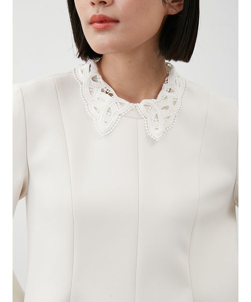 セール】【セットアイテム】2wayレースカラーペプラムSET UP