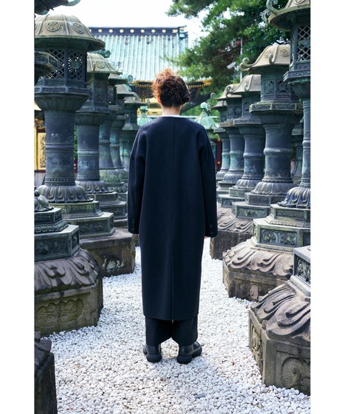 ENFOLD（エンフォルド）の「ウールリバー ノーカラーコート（ノー