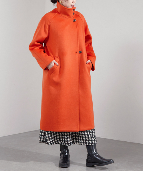 B.C STOCK（ベーセーストック）の「Wビーバースタンドカラーコート