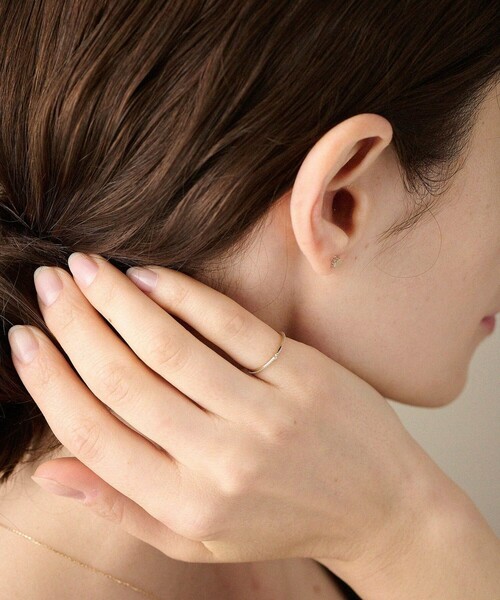 ete（エテ）の「○K10YG ダイヤモンド ピンキーリング（リング）」 - WEAR