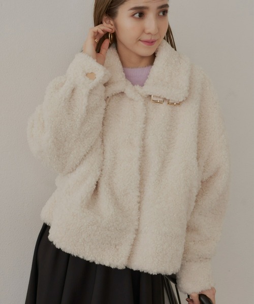 VIOLETTA（ヴィオレッタ）の「ボアショートコート（その他アウター