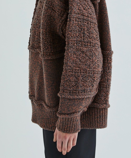 Name.（ネーム）の「PATCHWORK KNIT SWEATER（ニット/セーター）」 - WEAR