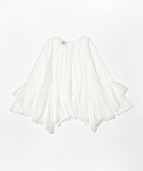 セール】レース イレギュラー フリル ブラウス（シャツ/ブラウス