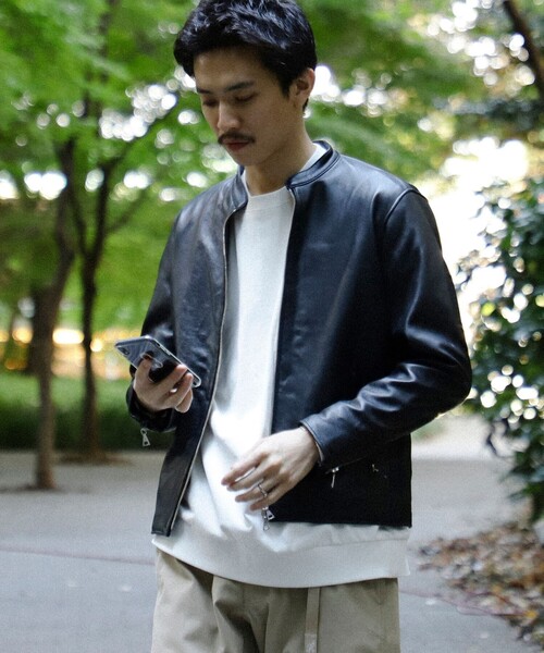 BEAMS HEART（ビームスハート）の「リアルレザー シングルライダース