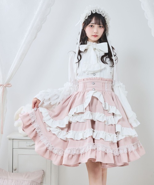 フリルたっぷりリボンスカート（スカート）｜DearMyLove（ディア