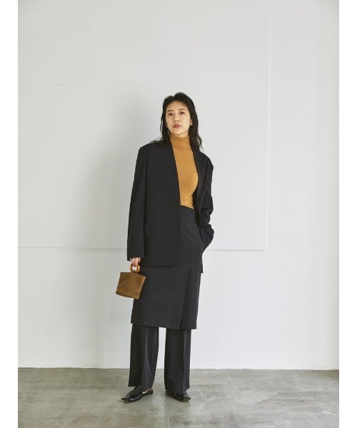 TODAYFUL（トゥデイフル）の「Collerless Twill Jacket（ノーカラー