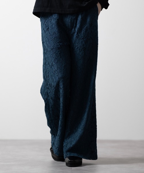 CLEL】Loose Cord lace flare Pants/ルーズコードレースフレアパンツ