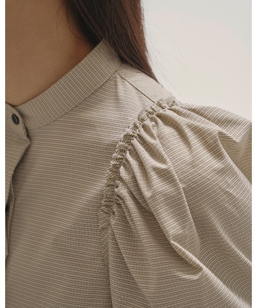 Puffshoulder Check Blouse（シャツ/ブラウス）｜TODAYFUL（トゥデイ