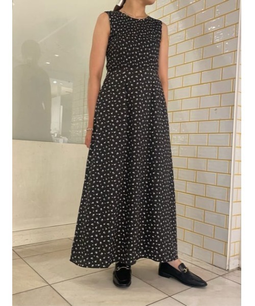 MOUSSY（マウジー）の「SHIRRING FLOWER マキシドレス（ワンピース
