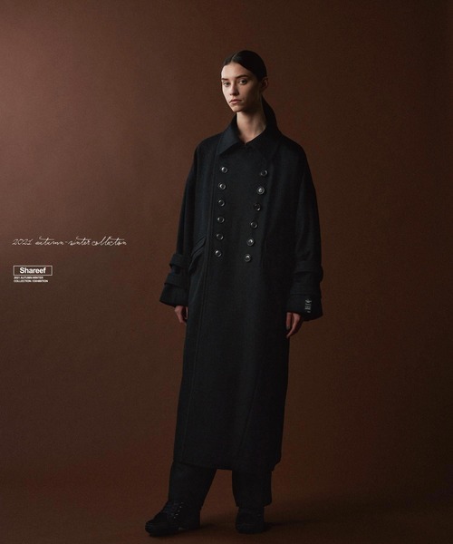 SHAREEF（シャリーフ）の「WOOL MELTON LONG COAT（トレンチコート