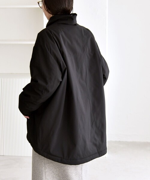 セール】quaranciel:〈撥水加工〉中綿 スタンドカラー ダブル ジップ