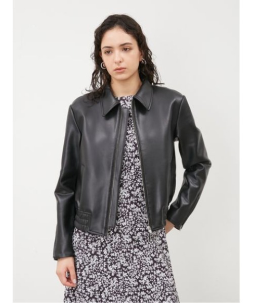 Mila Owen（ミラオーウェン）の「フェイクレザーブルゾンジャケット