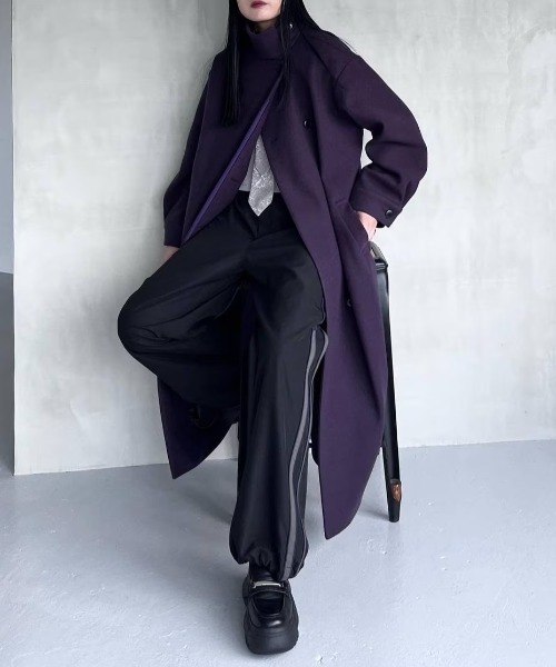 HARE（ハレ）の「ウーリーテック2WAYロングコート(HARE)（ステンカラー