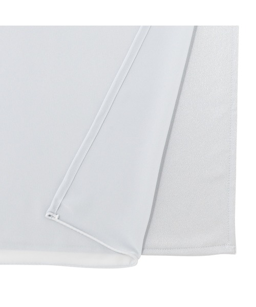 フリルバランス ダブルカーテン H2000×W1000 ライトブルー（インテリア