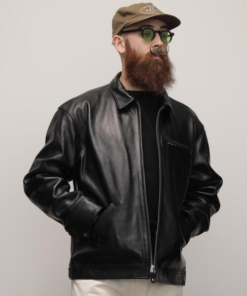 schott（ショット）の「Schott/ショット/LEATHER TRACKER JACKET