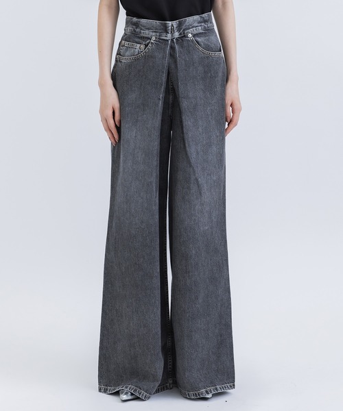 JOHN LAWRENCE SULLIVAN/ジョンローレンスサリバン】WASHED DENIM WIDE