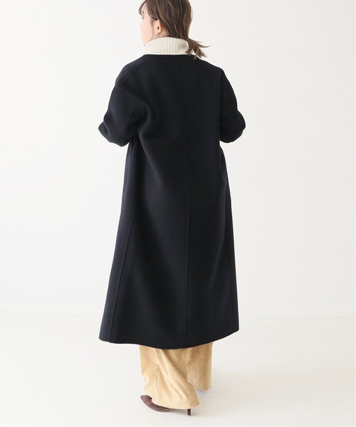 Spick & Span（スピックアンドスパン）の「ウールVネックカラーリバー