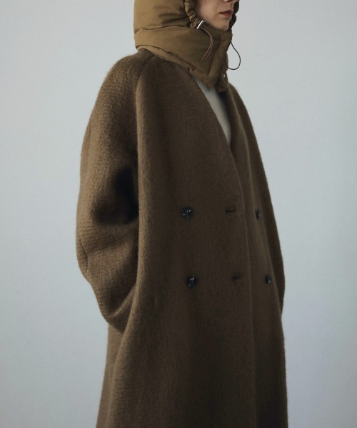anuke Collarless Shaggy Coat 62420004（その他アウター）｜anuke