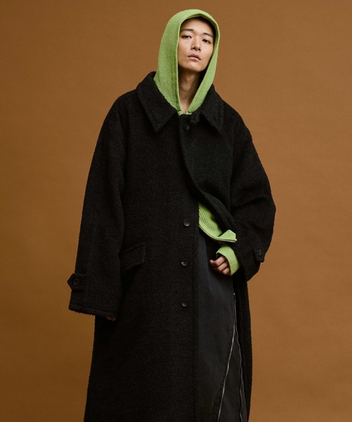soerte（ソエルテ）の「Wool Blend Shaggy Over Coat / ウールブレンド