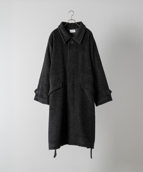 セール】Wool Blend Shaggy Over Coat / ウールブレンドシャギー