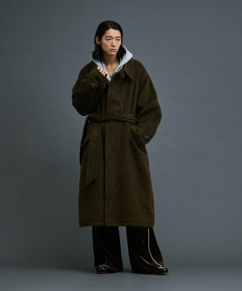 soerte（ソエルテ）の「Wool Blend Shaggy Over Coat / ウールブレンド
