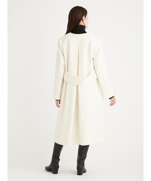 CELFORD（セルフォード）の「カシミア混ノーカラーコート（ノーカラー