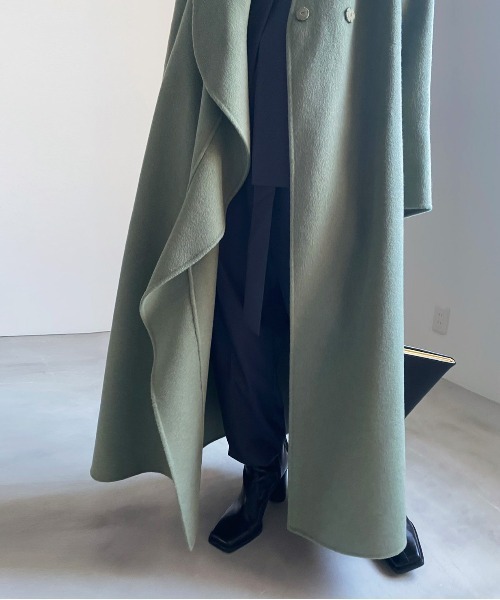 Ameri（アメリ）の「UNDRESSED FRILL COLLAR COAT（チェスターコート