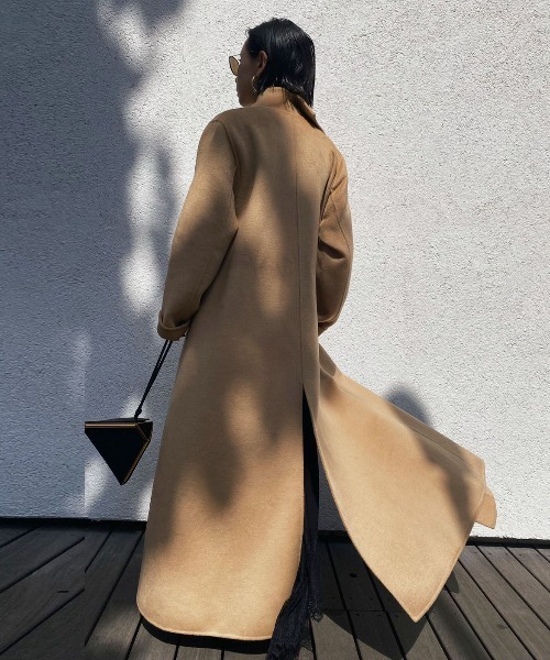 Ameri（アメリ）の「UNDRESSED FRILL COLLAR COAT（チェスターコート