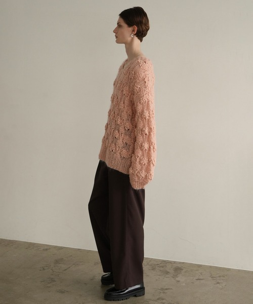 CLANE（クラネ）の「BUMPY OVER V NECK KNIT TOPS（ニット/セーター