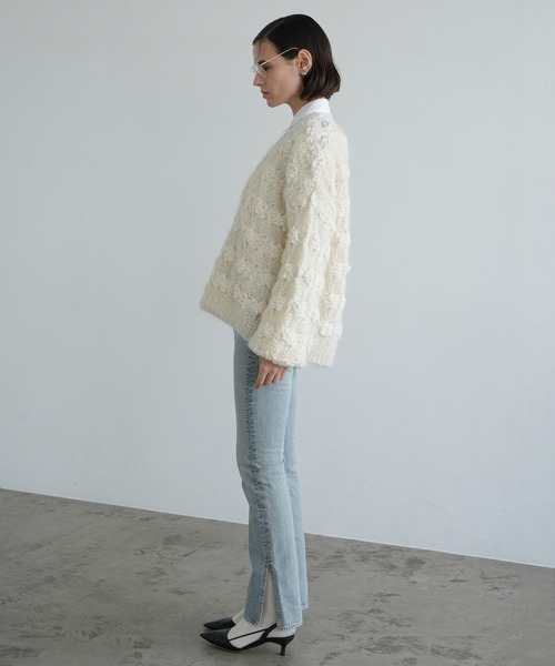 CLANE（クラネ）の「BUMPY OVER V NECK KNIT TOPS（ニット/セーター