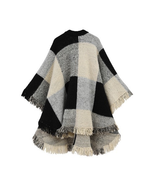 CLANE（クラネ）の「WIDE CHECK PONCHO（ポンチョ）」 - WEAR