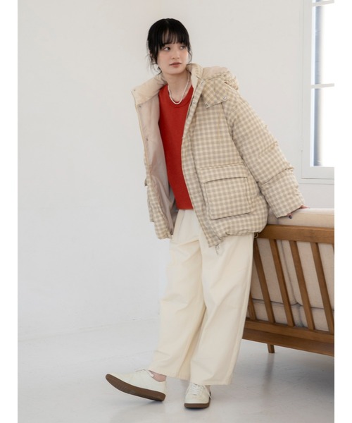 セール】フードデザインダウン（ダウンジャケット/コート）｜Ungrid