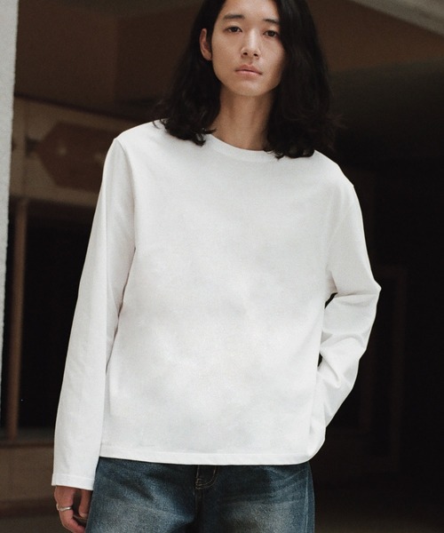 EXTRA FINE COTTON CROPPED L/S TEE（Tシャツ/カットソー）｜WYM LIDNM