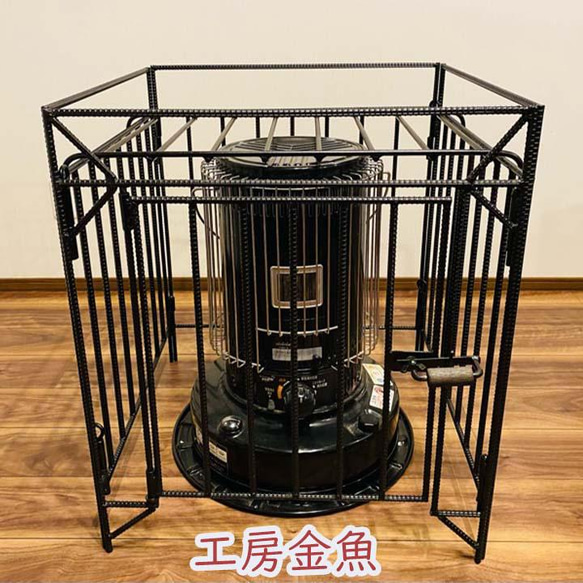 トヨトミ ks67h ストーブガード 黒 手作り アイアン ストーブ ガード