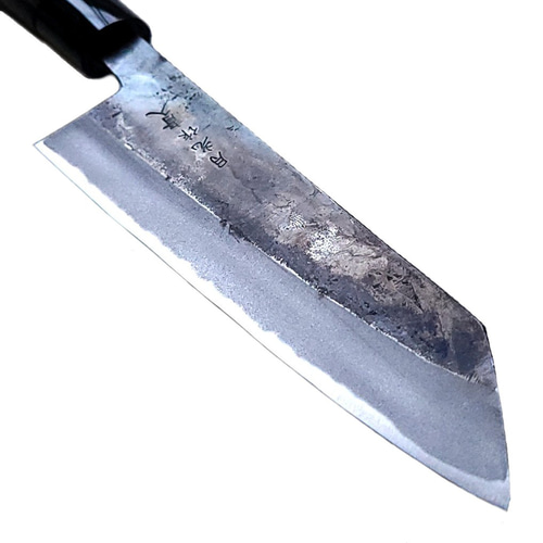 月光作 青紙2号 黒打 文化包丁 165㎜ #1401 焼柄 包丁・ナイフ GEKKO