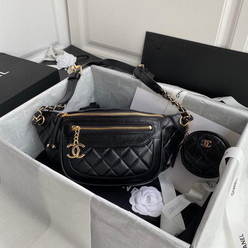 ウエストポーチCHANELシャネル本革高級品 ボディバッグ・ウエスト
