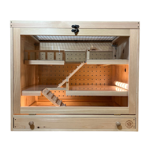 3階建て ケージ 木製 小動物 爬虫類 昆虫類 ハウス・小屋 NA Woodworks