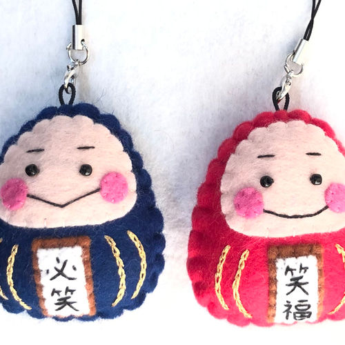 だるまお守り(1個)ハンドメイド フェルト その他雑貨 daruma__2929