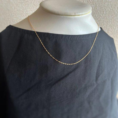 K18 ネックレス スクリュー スクリューチェーン 18K 18KYG 刻印 刻印