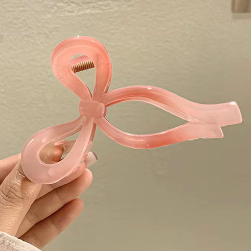 予約販売】リボンバンスクリップ（ピンク） ヘアクリップ・バナナ