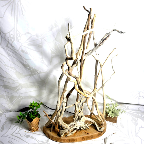 流木ランプ 流木オブジェ 流木照明 流木アート 流木灯り 行灯 おしゃれ