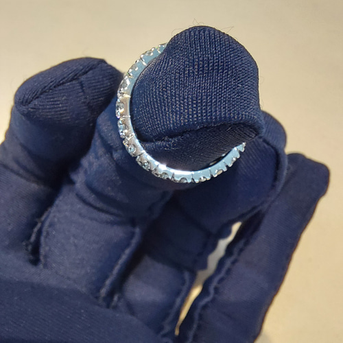 最高なつけ心地 フルエタニティリング 2.5mm モアサナイト エタニティ