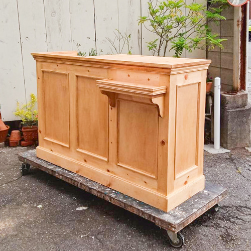 ケーキ屋さんカウンター（W1500パイン） アンティークウッドカウンター